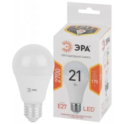 Лампочка светодиодная  LED A65-21W-827-E27 ЭРА