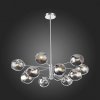 Стеклянная потолочная люстра Fovia SL1500.103.12 форма шар серая ST Luce