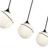 Стеклянный подвесной светильник Satturo SLE103143-03 форма шар белый Evoluce