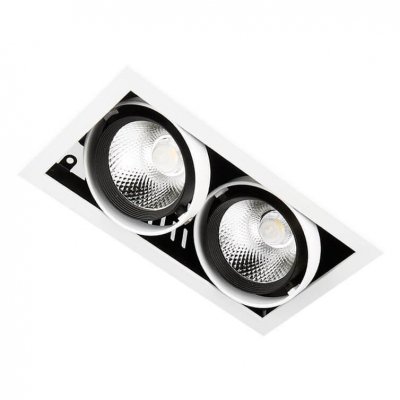 Точечный светильник Cardano Led T812 BK/CH 2*12W 4200K Ambrella