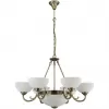 Стеклянная подвесная люстра Herbert FR2012-PL-09-BZ белая Freya
