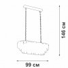 Хрустальная подвесная люстра  V5353-8/19 прозрачная Vitaluce