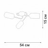 Стеклянная потолочная люстра  V4909-9/3PL цилиндр белая Vitaluce