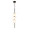 Стеклянный подвесной светильник Zhizel APL.608.06.03 форма шар белый Aployt