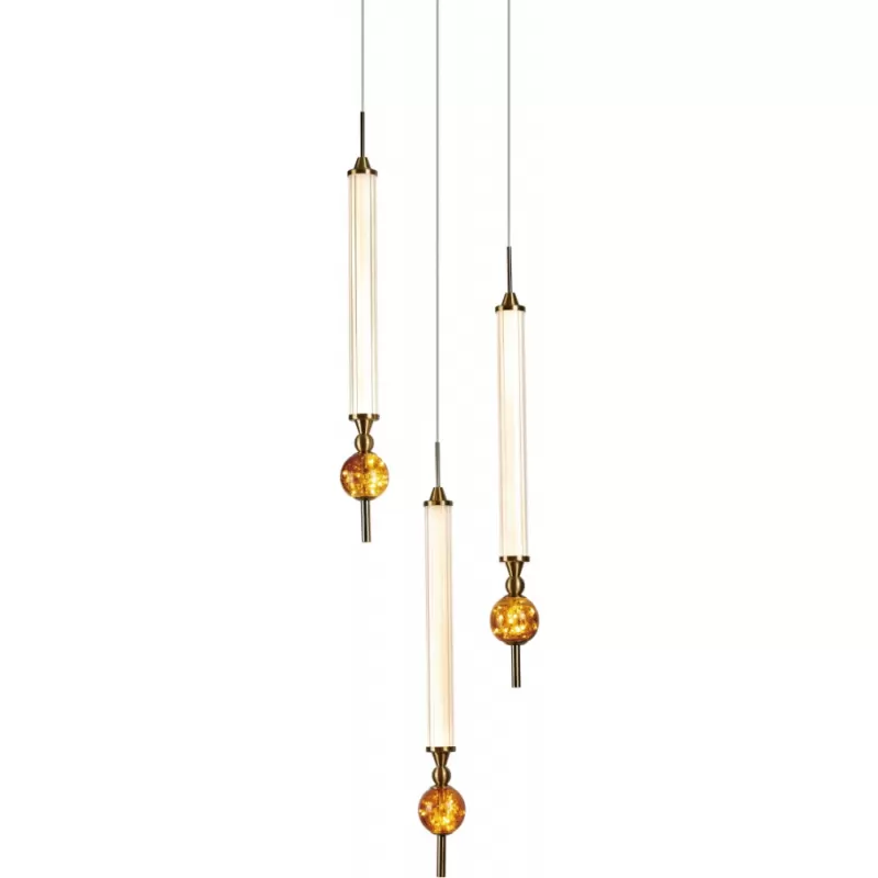 Стеклянный подвесной светильник OD2503 OD2503-3 gold белый форма шар DeLight Collection Стеклянный подвесной светильник OD2503 OD2503-3 gold белый форма шар DeLight Collection