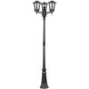 Стеклянный наземный фонарь SEUL 11259SB Bl конус прозрачный Oasis Light
