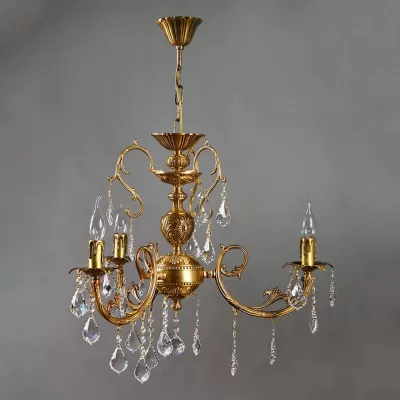 Подвесная люстра 8888 8888/3 AB Leaf crystal Brizzi