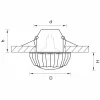 Стеклянный точечный светильник MODO 006870 прозрачный Lightstar