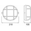 Стеклянный настенный светильник уличный Syrma 401015 прозрачный Deko-Light