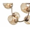 Стеклянный подвесной светильник Astoria 983 VL5004P61 форма шар цвет янтарь Vele Luce