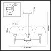 Стеклянная потолочная люстра Lizbeth 4446/3C конус бежевая Lumion