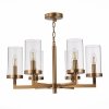 Стеклянная подвесная люстра Masine SL1171.303.06 цилиндр прозрачная ST Luce