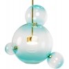 Стеклянный подвесной светильник Bolle 2027-P4 Blue прозрачный форма шар Loft It