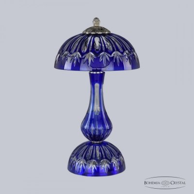 Интерьерная настольная лампа 1370 1370L/3/25 Ni Clear-Blue/H-1I Bohemia