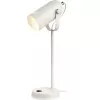 Офисная настольная лампа  N-117-Е27-40W-W цилиндр белый ЭРА