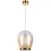 Стеклянный подвесной светильник Campo 5875/07 SP-20 цвет янтарь Divinare