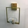 Стеклянный настенный светильник Bekar 20386 прозрачный конус