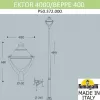 Наземный фонарь Beppe P50.372.000.LXH27 прозрачный конус Fumagalli Наземный фонарь Beppe P50.372.000.LXH27 прозрачный конус Fumagalli