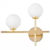 Стеклянный настенный светильник Marsiada LDW 6033N-2 FGD белый форма шар Lumina Deco