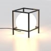 Стеклянный интерьерная настольная лампа Desigual 7611 белый форма шар Mantra