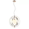 Стеклянный подвесной светильник Orion VL1834P01 форма шар белый Vele Luce
