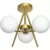 Стеклянная потолочная люстра Ronny CL242133 белая форма шар Citilux