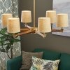 Потолочная люстра  Stavra01 бежевая конус ImperiumLoft
