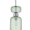 Стеклянный подвесной светильник Gloss 1141/1S Chrome/Green прозрачный цилиндр Escada