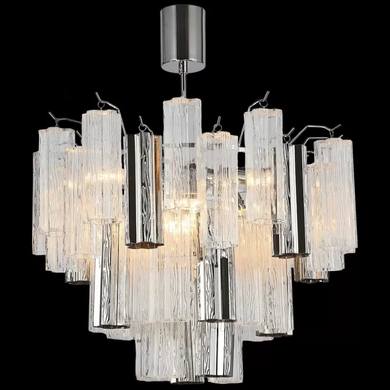 Стеклянная потолочная люстра  IL0179-8C-39 CR CR прозрачная Стеклянная потолочная люстра  IL0179-8C-39 CR CR прозрачная