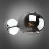 Стеклянное бра 938 OML-93801-01 черное форма шар Omnilux