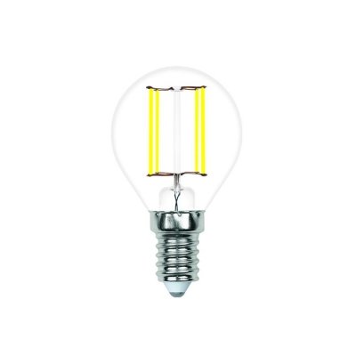 Лампочка светодиодная филаментная LED-G45-SLF LED-G45-7W/3000K/E14/CL/SLF Volpe