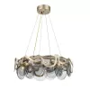Стеклянная подвесная люстра Melodia VL3294P08 серая Vele Luce
