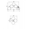 Стеклянное бра Dallas MOD547WL-05B форма шар Maytoni