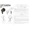 Стеклянный грунтовый светильник LD-C LD-C003 цилиндр прозрачный LD-Lighting