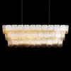 Стеклянная подвесная люстра Gradient 10482/1200R White белая Loft It