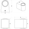 Стеклянный настенный светильник Scoup ZRS.1823.02 прозрачный