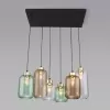 Стеклянный подвесной светильник Marco 3328 Marco Green цилиндр прозрачный TK Lighting