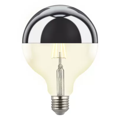 Лампочка светодиодная SKY LED-G125-4W/3000K/E27/CL MIRROR/CHROME PLS02WH Uniel