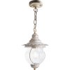 Стеклянный уличный светильник подвесной Флер 41169 прозрачный Feron