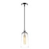 Стеклянный подвесной светильник Nordica LDP 6814 PR конус прозрачный Lumina Deco