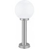 Стеклянный наземный светильник Nisia 30206 белый форма шар Eglo