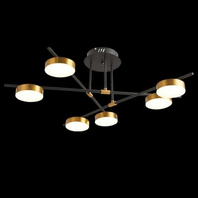 Потолочная люстра Loft Led LED LAMPS 81101/6C GOLD BLACK Natali Kovaltseva