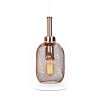 Стеклянный подвесной светильник Bessa LDP 11337 R.GD цилиндр прозрачный Lumina Deco