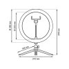 Офисная настольная лампа Ring Light RL002 круглый белый Gauss