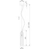 Стеклянный подвесной светильник Siesta 50252/1 дымчатый цилиндр Eurosvet
