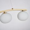 Стеклянный подвесной светильник Arcata 4055-3P форма шар белый Favourite