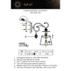 Бра Madlen APL.620.11.01 конус бежевое Aployt