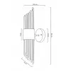 Стеклянное бра Wall lamp B2562W-B gold прозрачное DeLight Collection