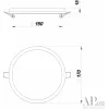 Точечный светильник Ingrid 3322.FAP222R/22W/4K белый APL LED