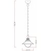 Стеклянный подвесной светильник Grazioso A4577SP-1WG белый Artelamp
